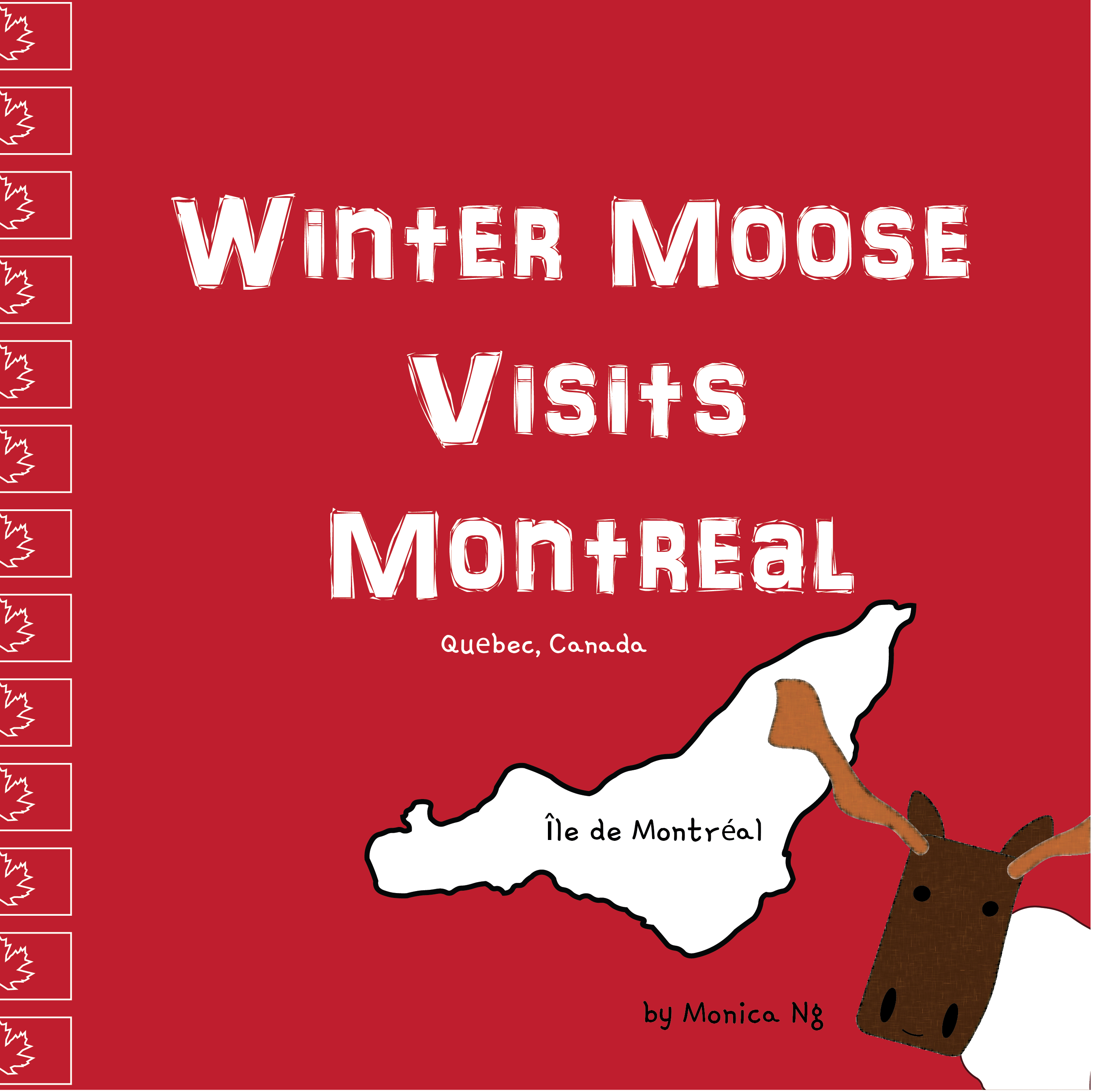 Winter Moose visits montreal cover page